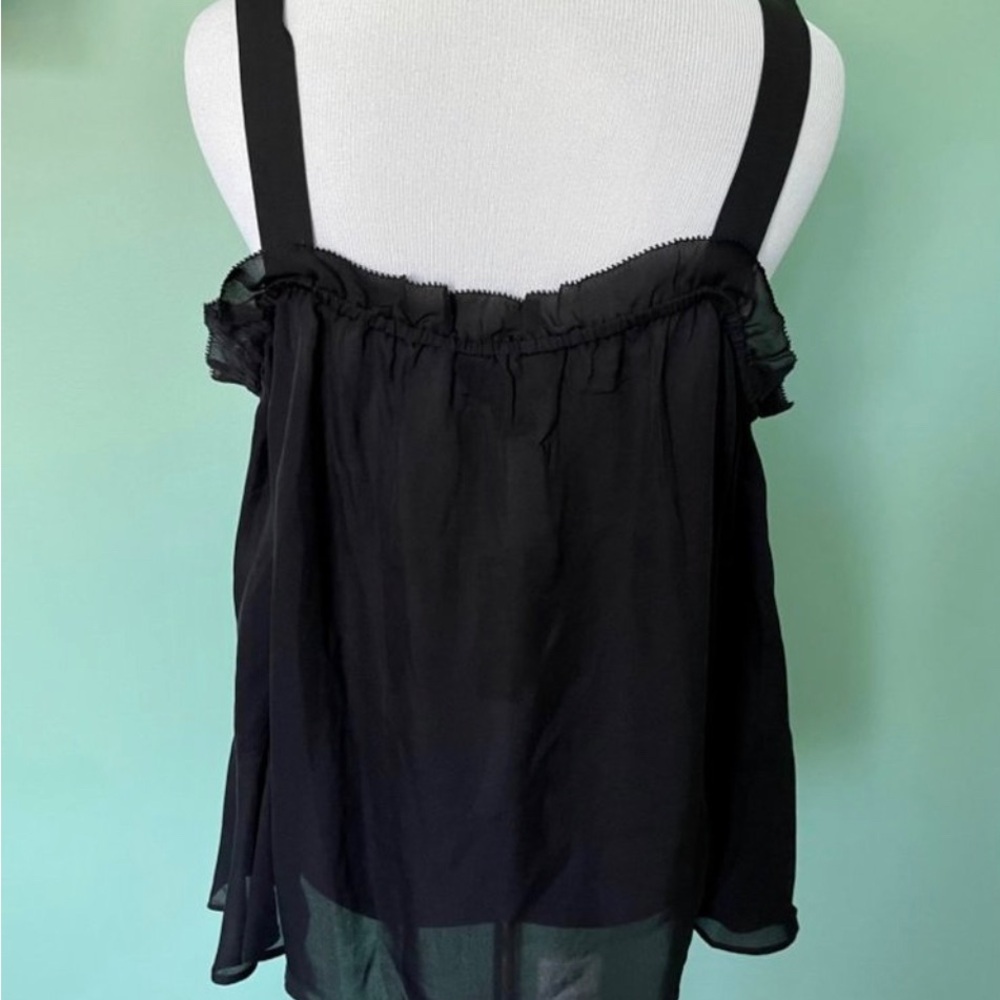 J. Crew beautiful Off Shoulder Silk blouse size 10 - Picture 3 of 11